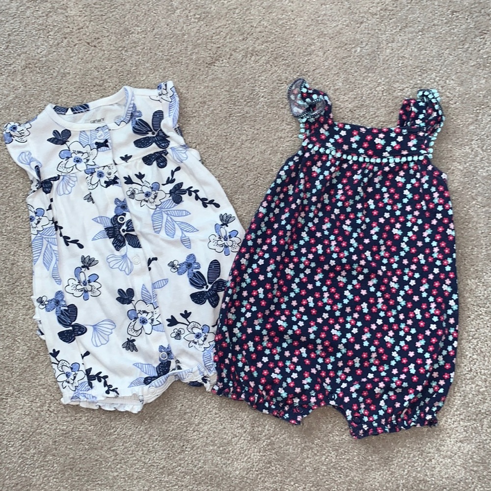Set of Two - Carter’s 6 month Rompers